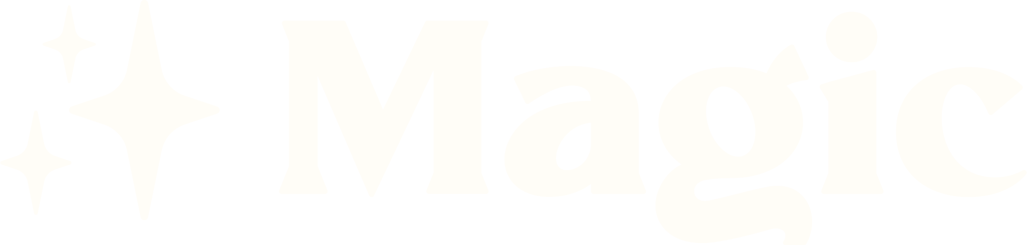 Light MAGIC logo on dark background